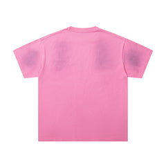 MAJESTIK Pink Washed Majestik City Scene Vintage Graphic T‑Shirt