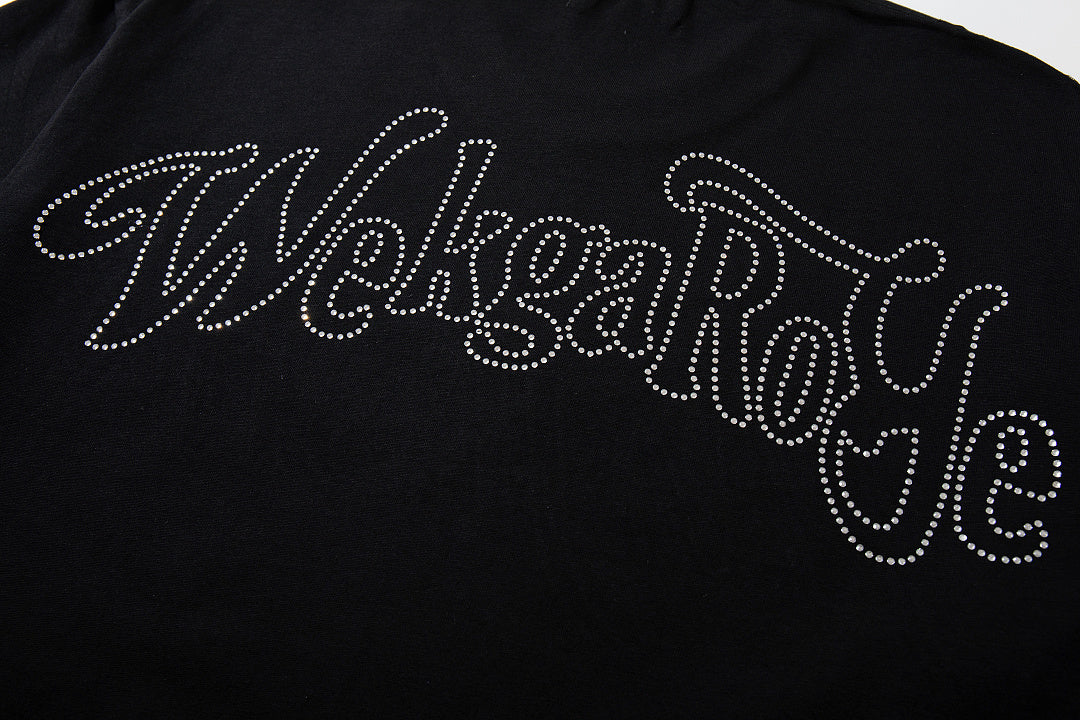 MAJESTIK Vintage Black Majestik Surf Skull Double‑Sided Graphic T‑Shirt