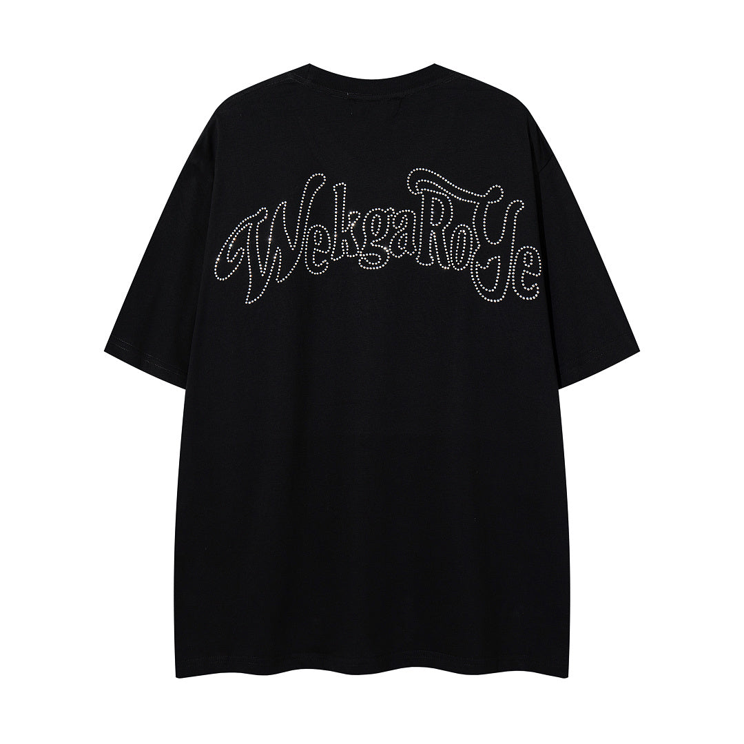 MAJESTIK Vintage Black Majestik Surf Skull Double‑Sided Graphic T‑Shirt