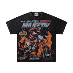 MAJESTIK  Motorsports Vintage Racing Graphic T‑Shirt