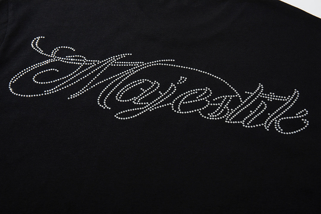 MAJESTIK Black Vintage Demon Fantasy Band‑Style Graphic T‑Shirt