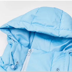 Trapstar fashion star's winter men's and women's fashionable casual gradient warm and thick hooded down cotton jacket