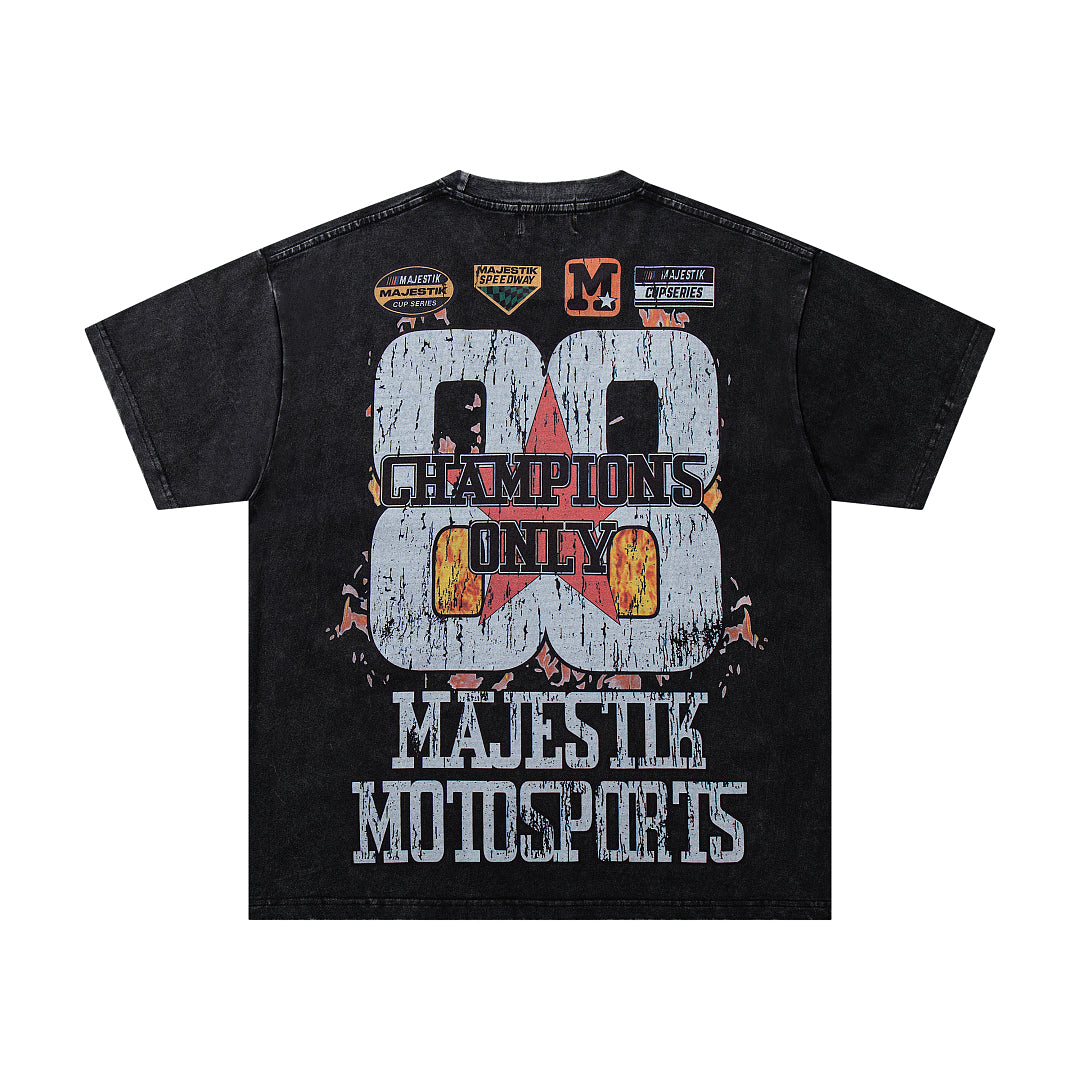 MAJESTIK  Motorsports Vintage Racing Graphic T‑Shirt